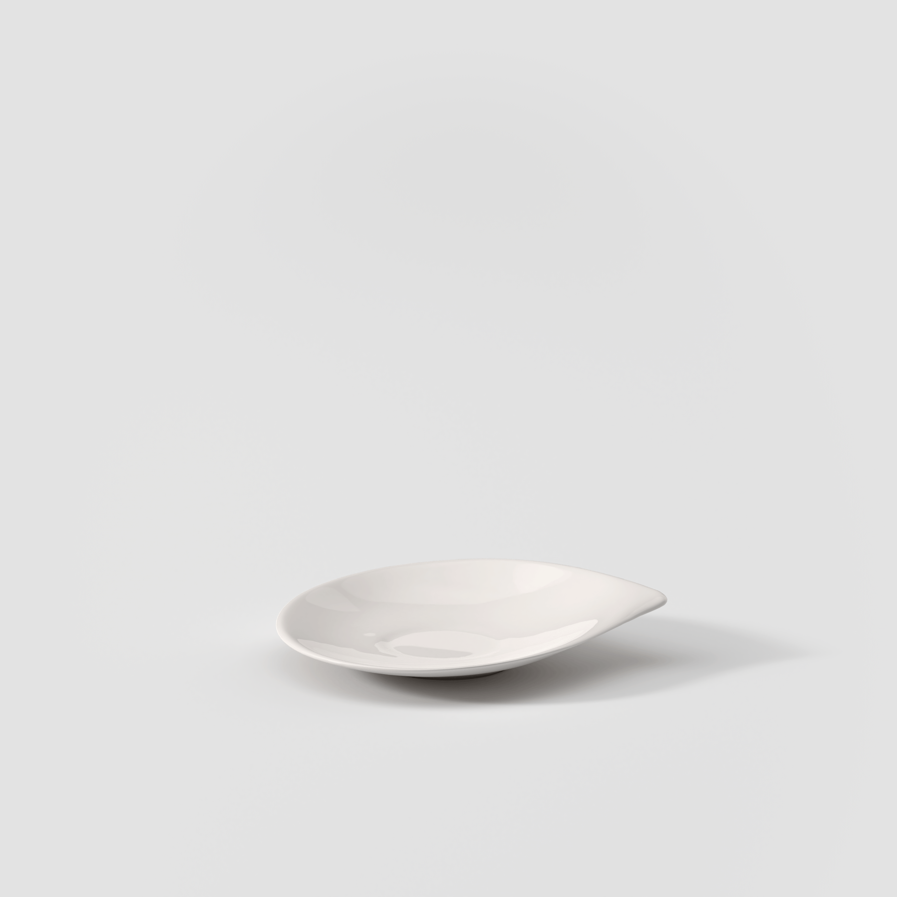 Flow Coffee cup saucer White, 6'', Premium Porcelain