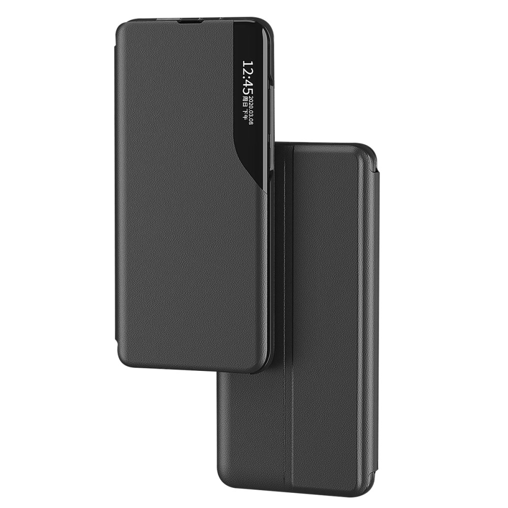 Samsung Galaxy A54 5G Leder Hülle Small Window View Flip Case - Rot