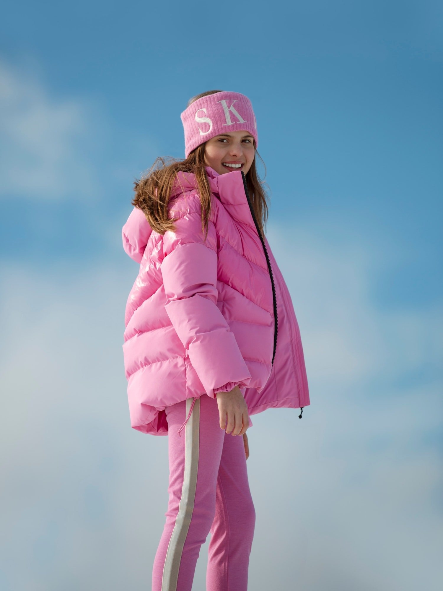 Skarslia Merino Ulltights Junior Bubblegum