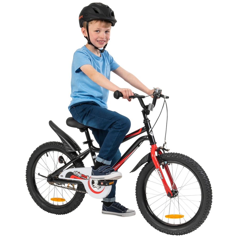 18-Zoll-Chipmunk-Sommerfahrrad, schwarz