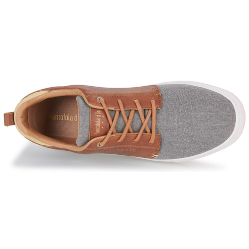 Pantofola d'Oro - PRATO UOMO LOW - Gris / Cognac