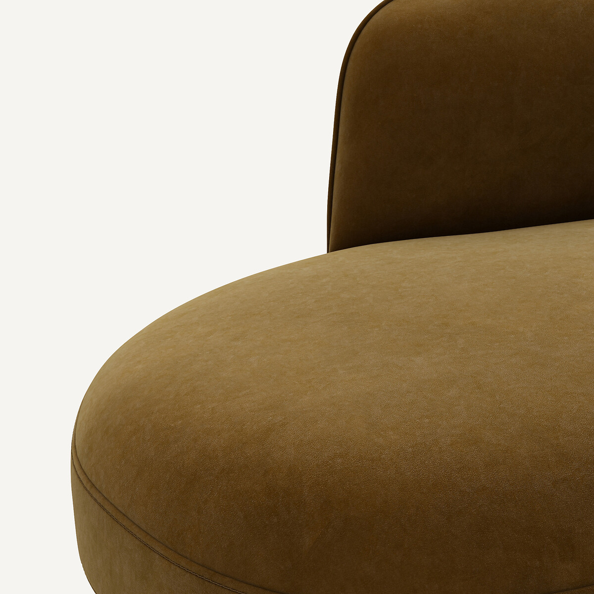 AM.PM<br>Sofá de canto em veludo, design Rosebury E.Gallina