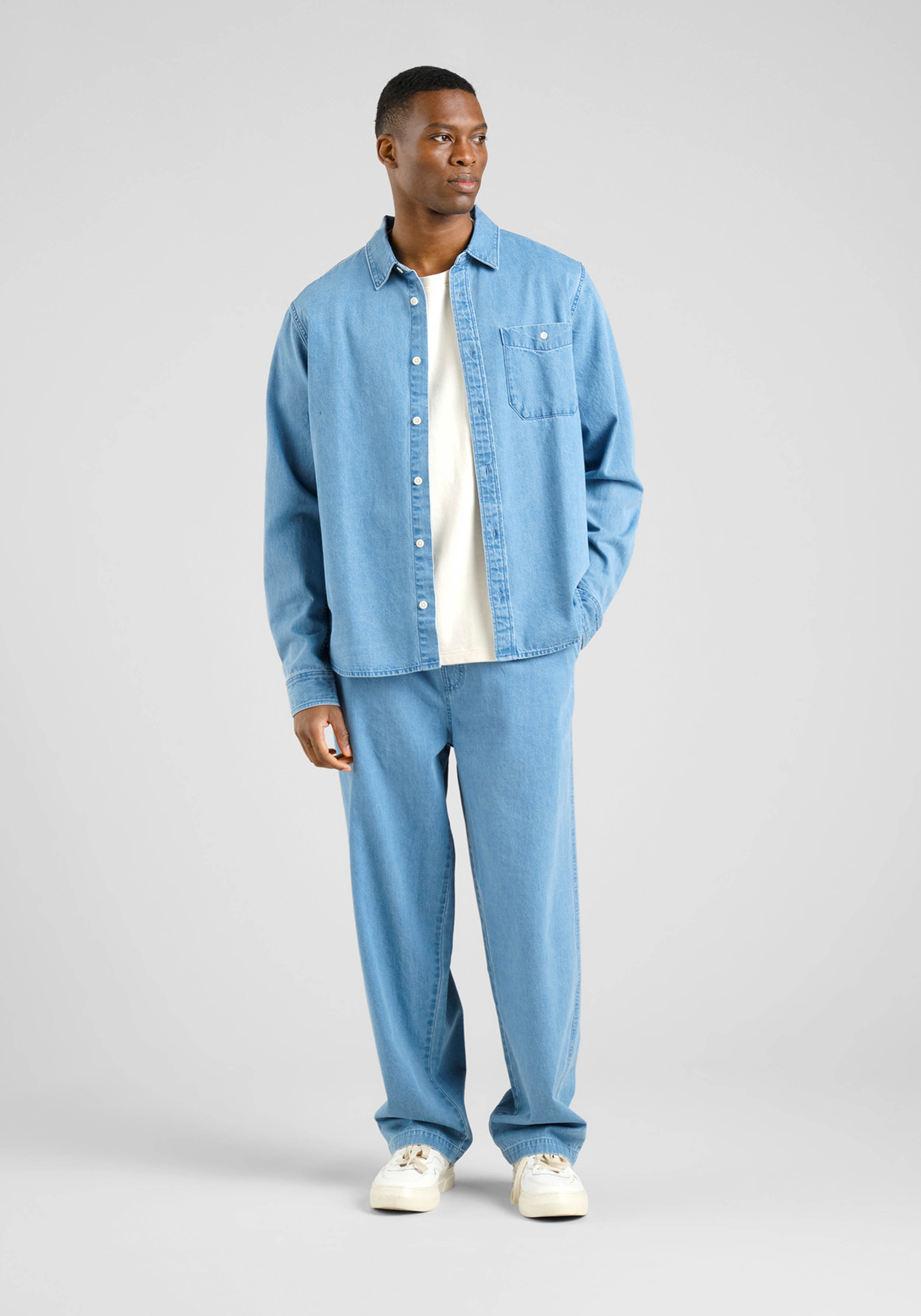 Dedicated Stoffhose Klitmoeller Demin Light Blue