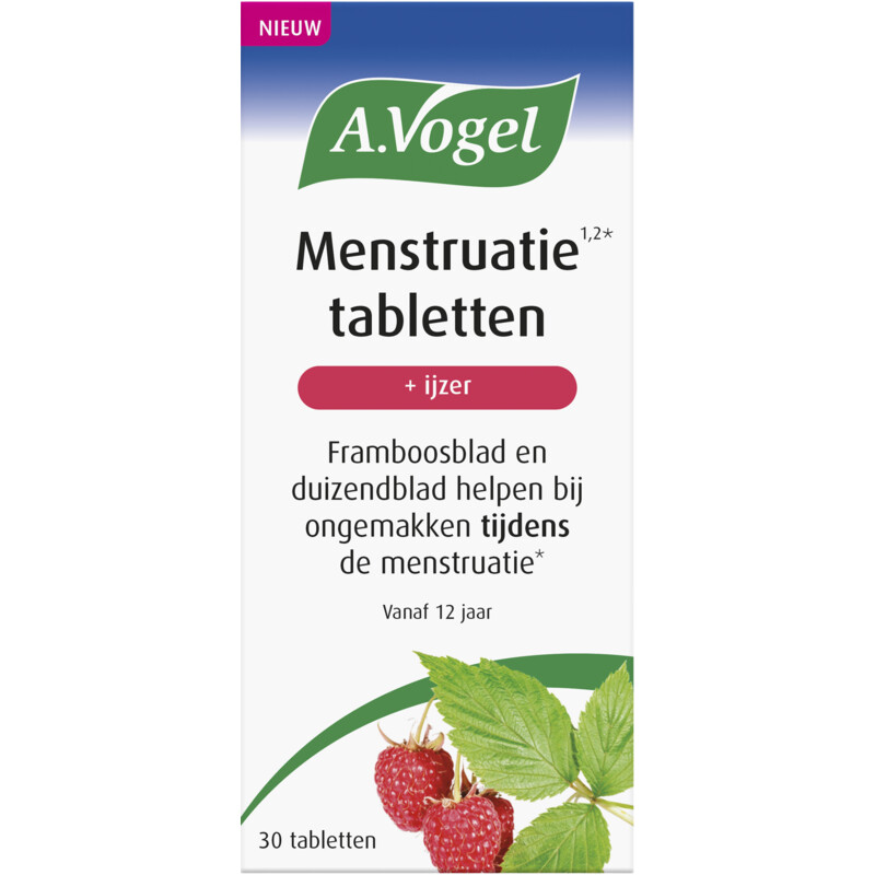 A.Vogel Menstruatie tabletten + ijzer