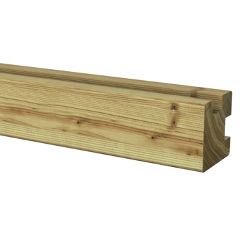 Sleufpaal hoek grenen hout geïmpregneerd 8,8 x 8,8 x 270 cm