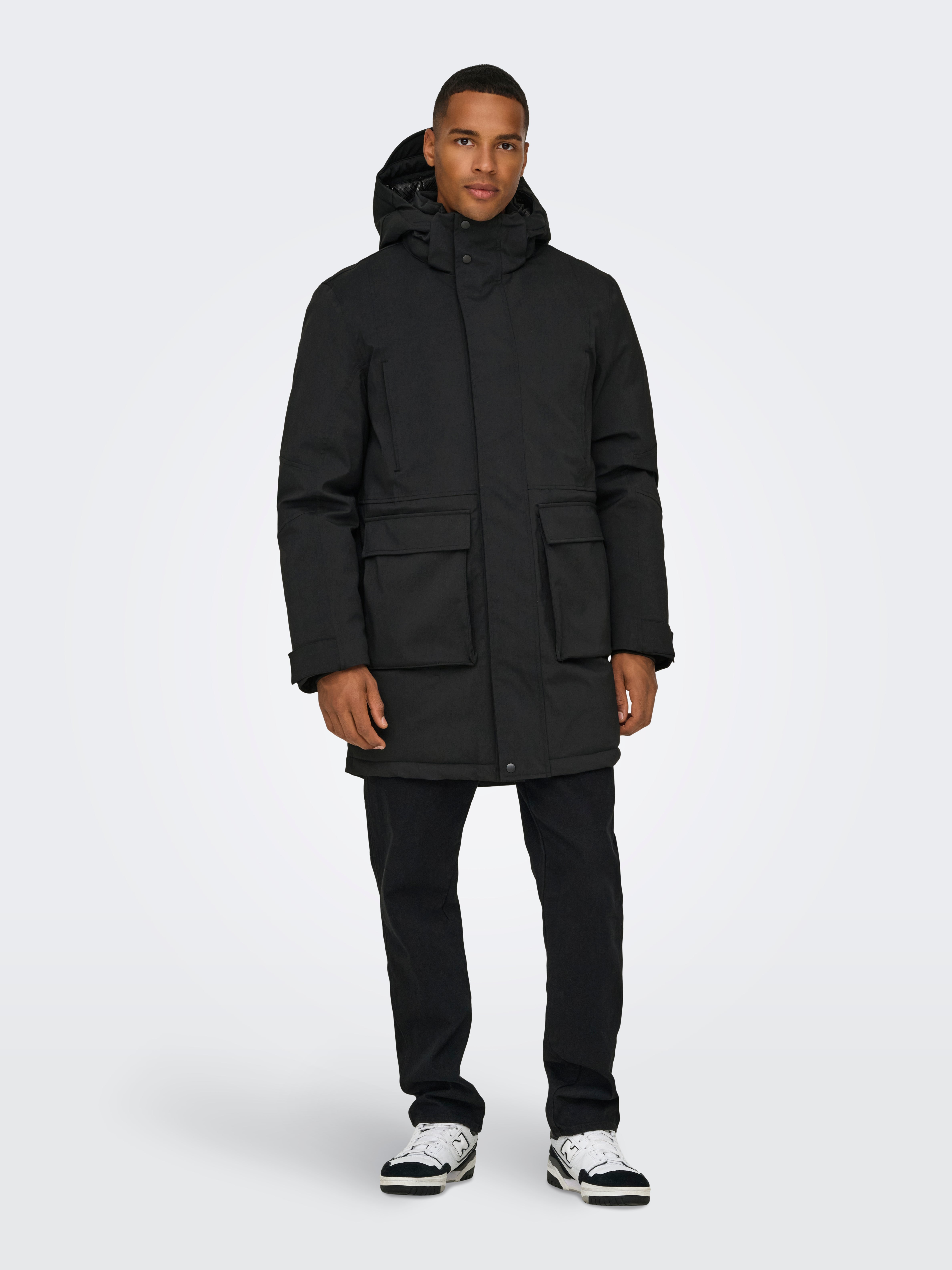 ONSPRIME Langer Parka Black