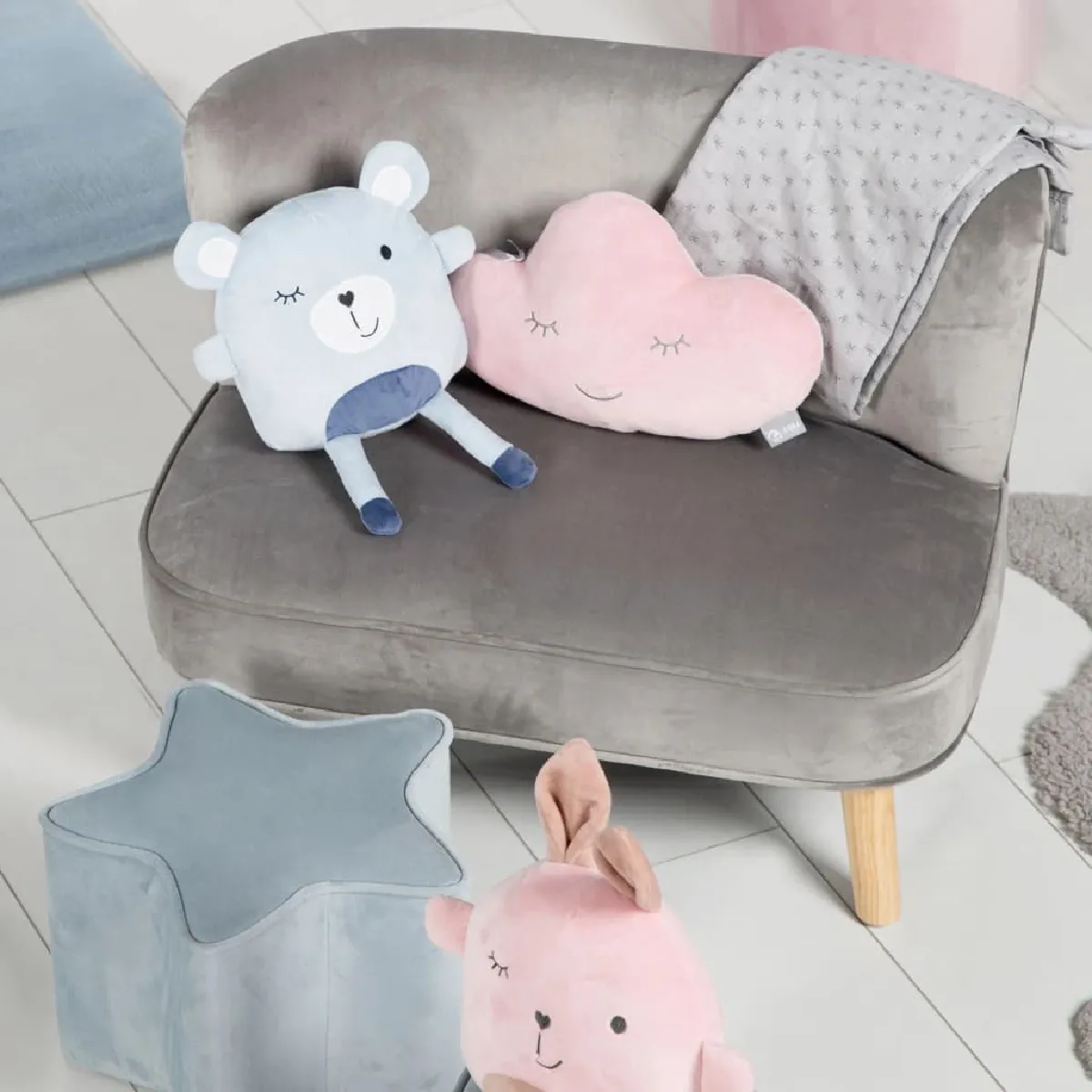 Roba Canapé pour enfants Lil Sofa - Gris argenté
