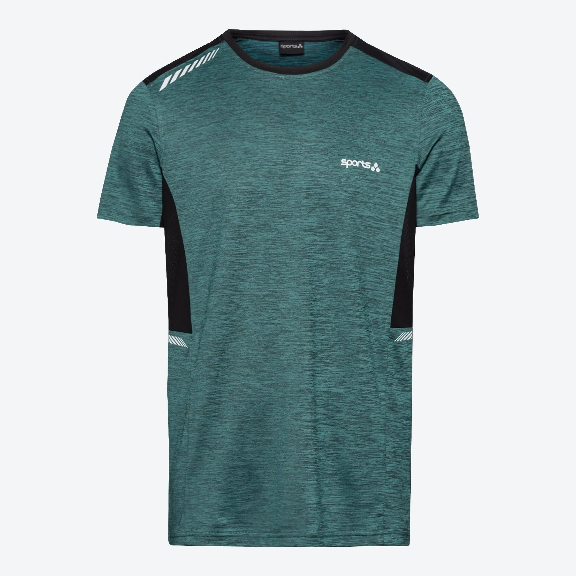 Herren-Funktions-T-Shirt in Mélange-Optik