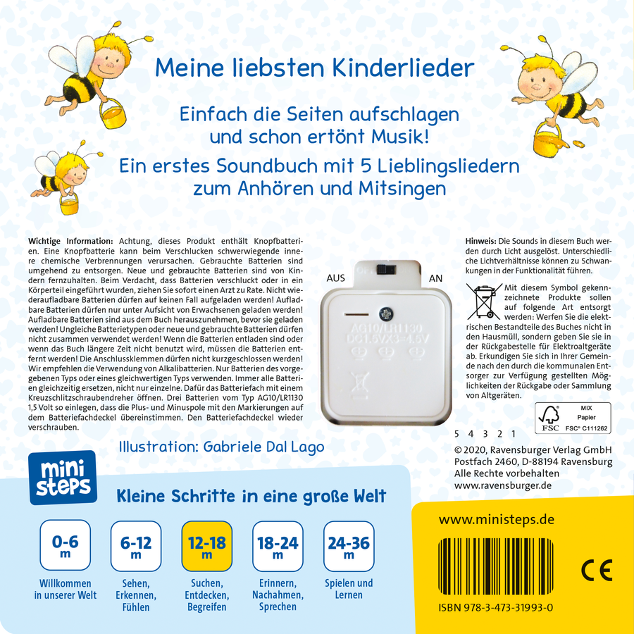 Ravensburger ministeps® Hör rein, sing mit!