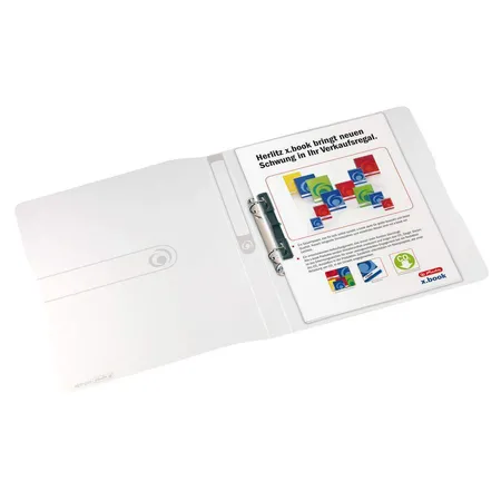 Herlitz Ringbuch PP A4 2 Ringe 16mm transparent farblos