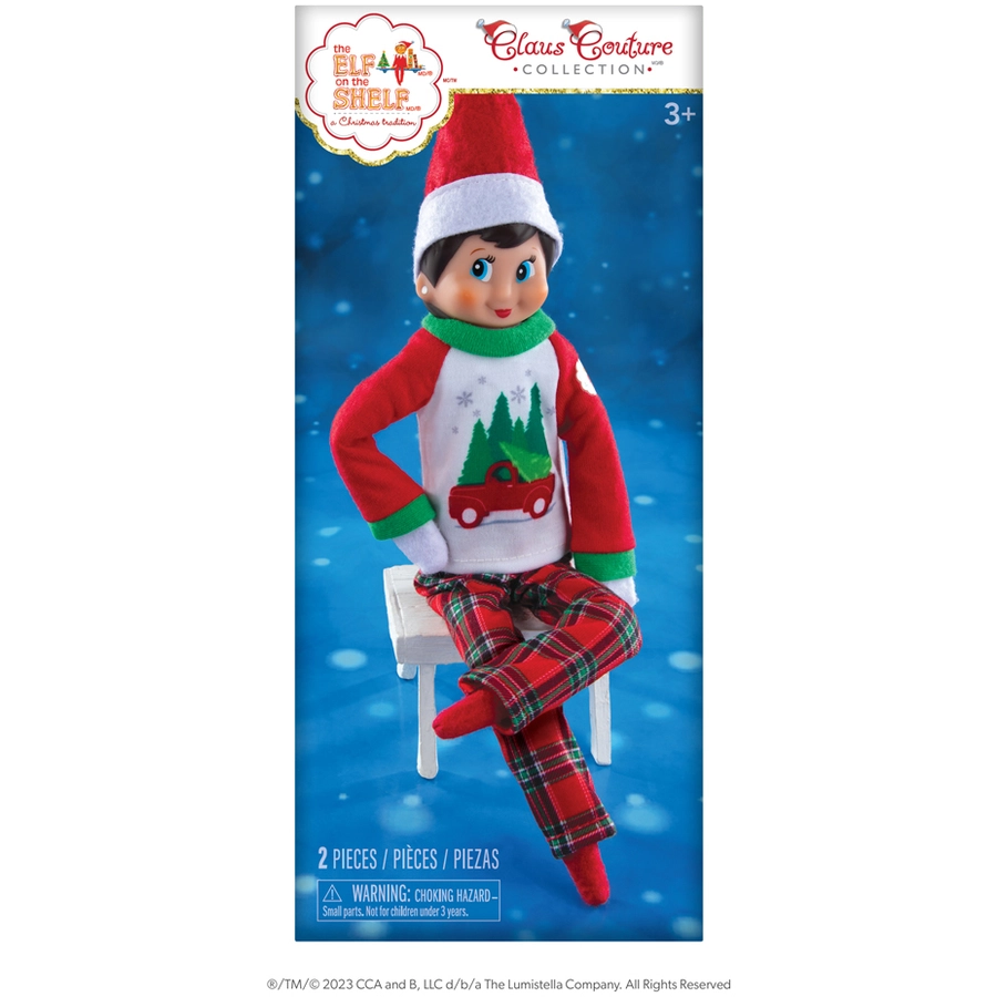 Elf on the Shelf The Elf on the Shelf® Outfit - Weihnachtsbaum Pyjama Mehrfarbig