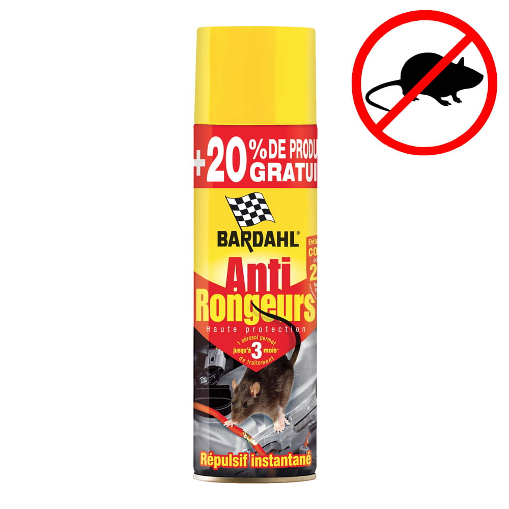 Anti-rongeurs répulsif BARDAHL 400 ml + 100 ml offerts