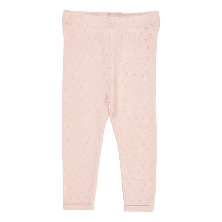 Copenhagen Colors Legging Pointelle | Rose pâle