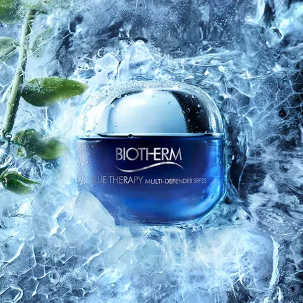 Biotherm Blue Therapy Multi-Defender Rich Bálsamo Antienvelhecimento, Tratamento Antirrugas e Antimanchas para Pele Seca, FPS 25, 50ml