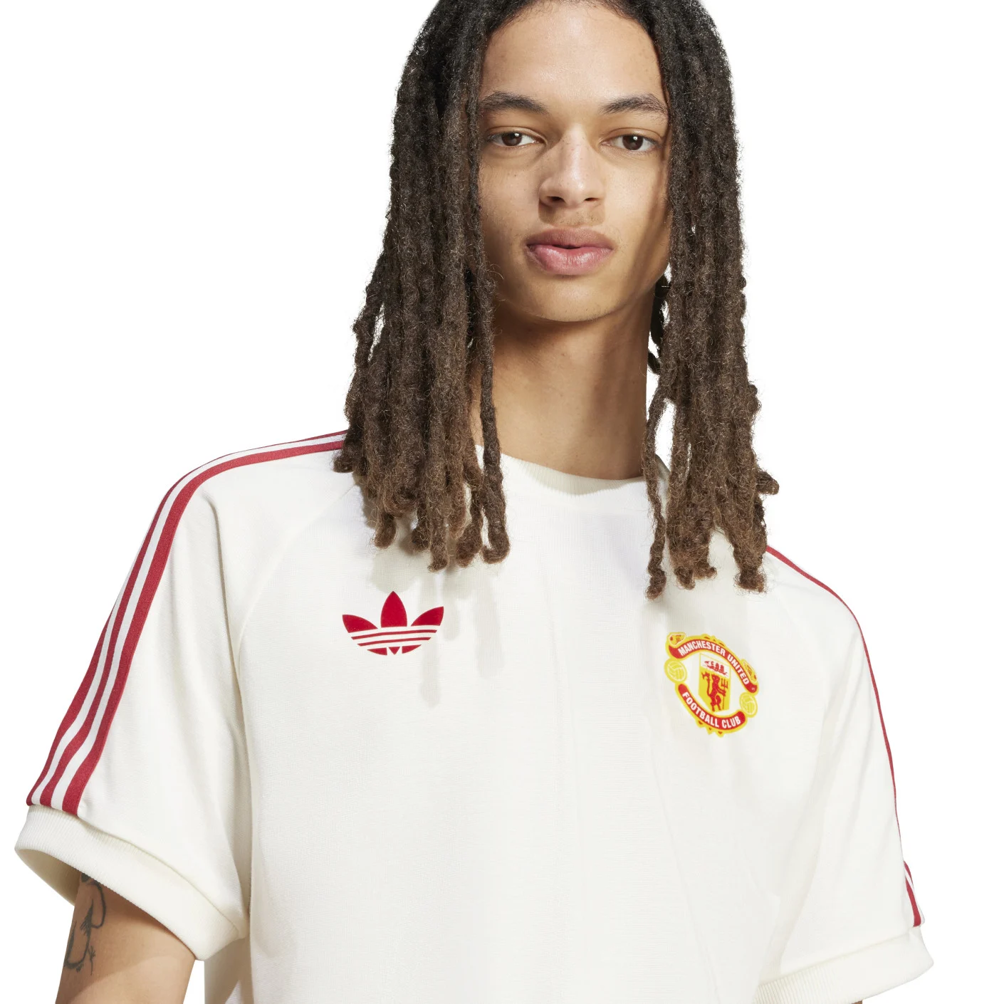 Adidas Manchester United Culturewear T-Shirt 2024-2025 Wit Rood