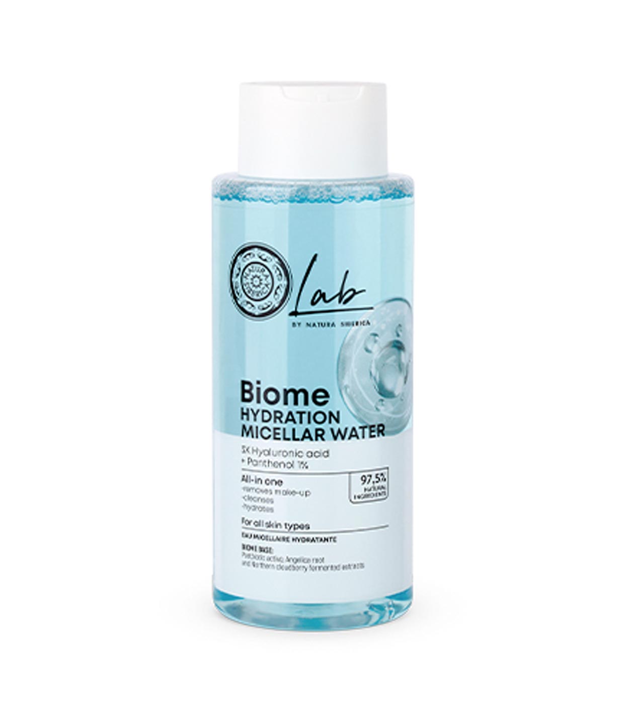 Natura Siberica - *Lab Biome* - Água micelar hidratante tudo-em-um - Todos os tipos de pele