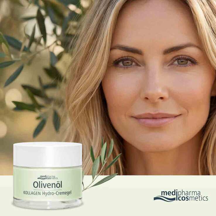 Olivenöl Kollagen Hydro-Cremegel, 50 ml