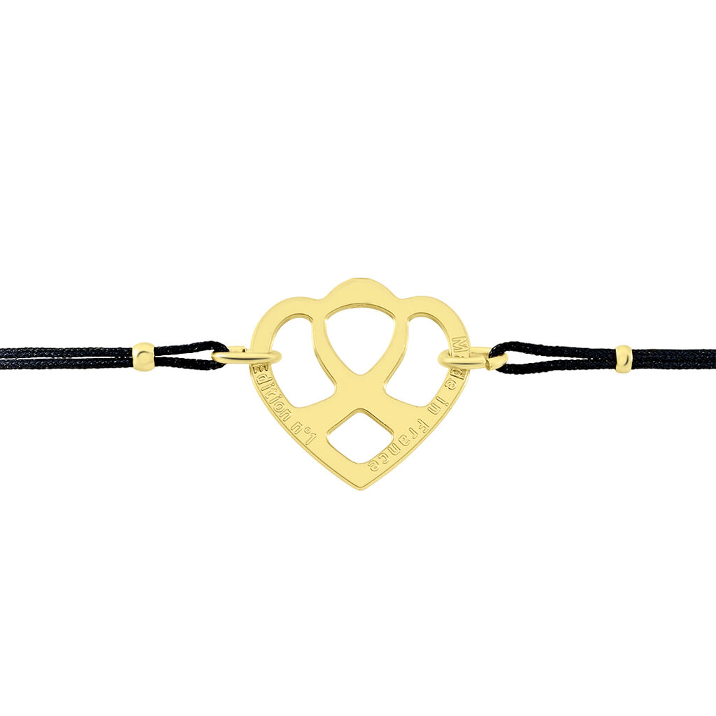 Bracelet Solidaire Lutte Contre Le Cancer Laiton Doré