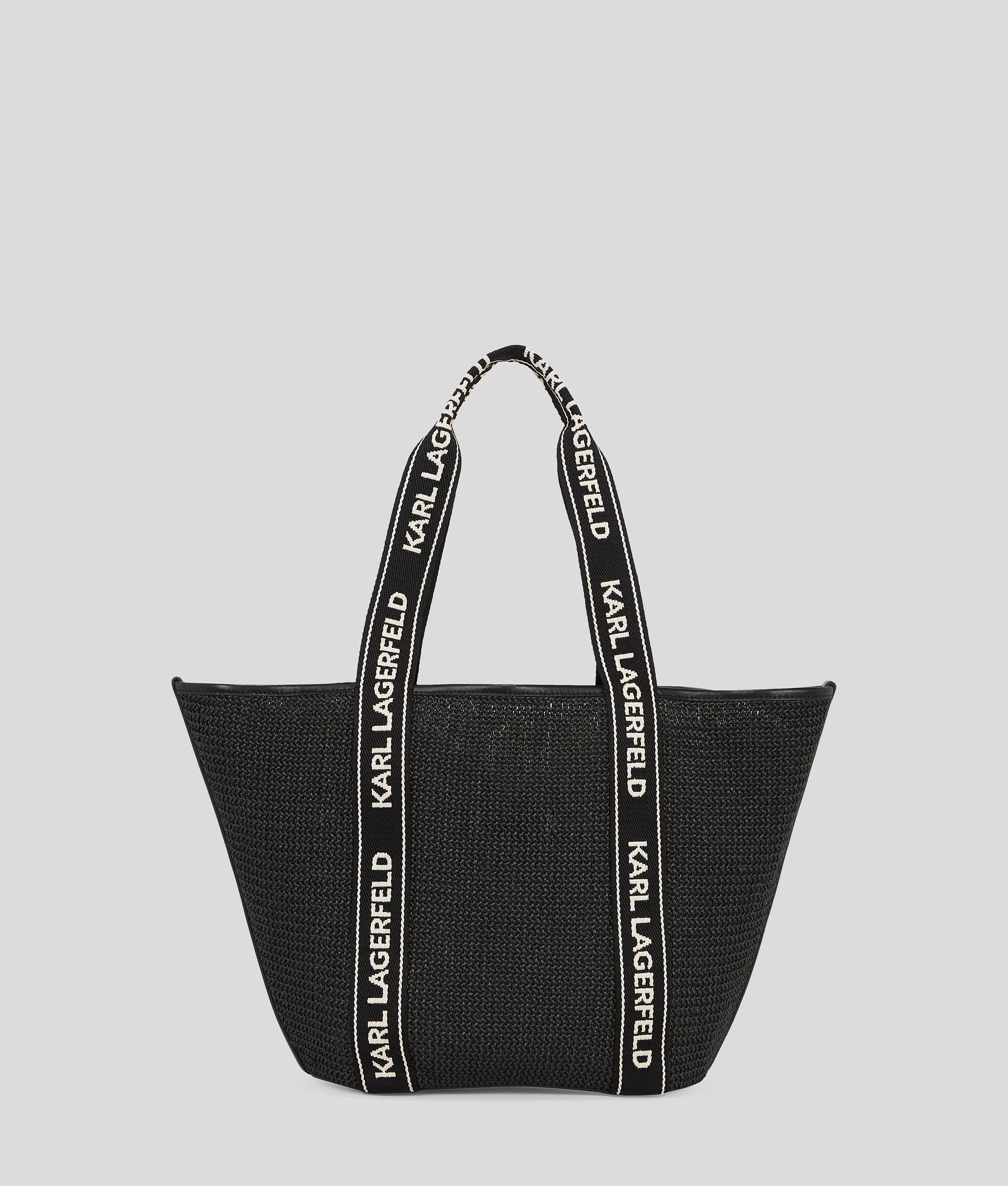 Raffia strandtas met logo