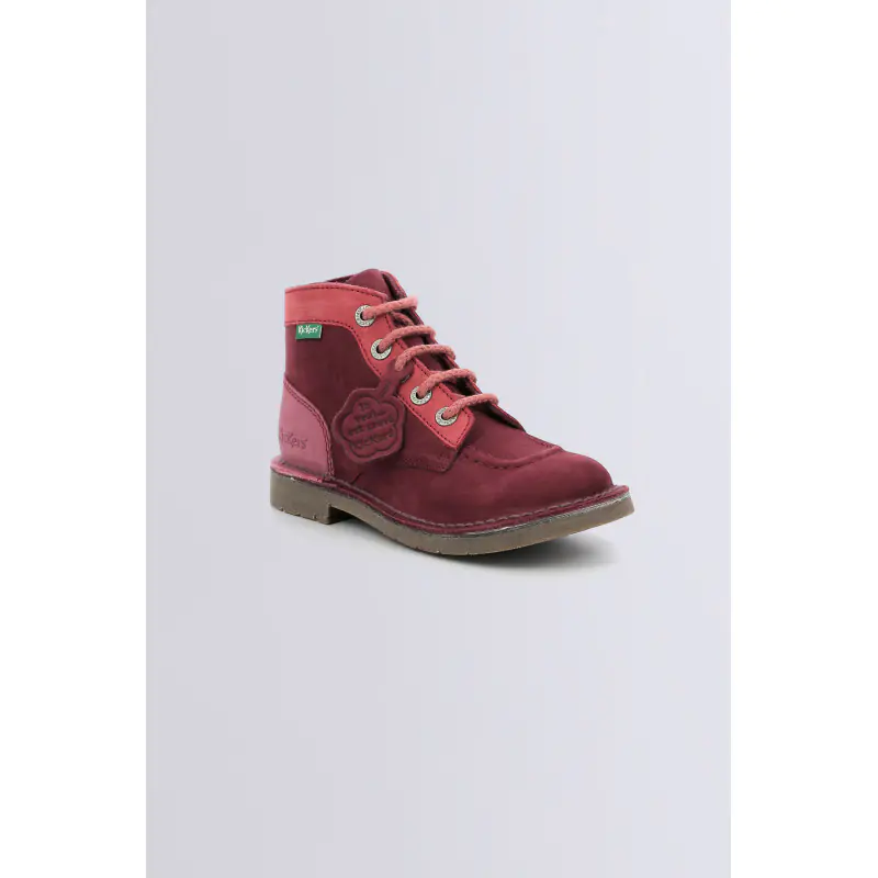 KICK COL ROSE TRICOLORE BOTTINES Cuir Fille