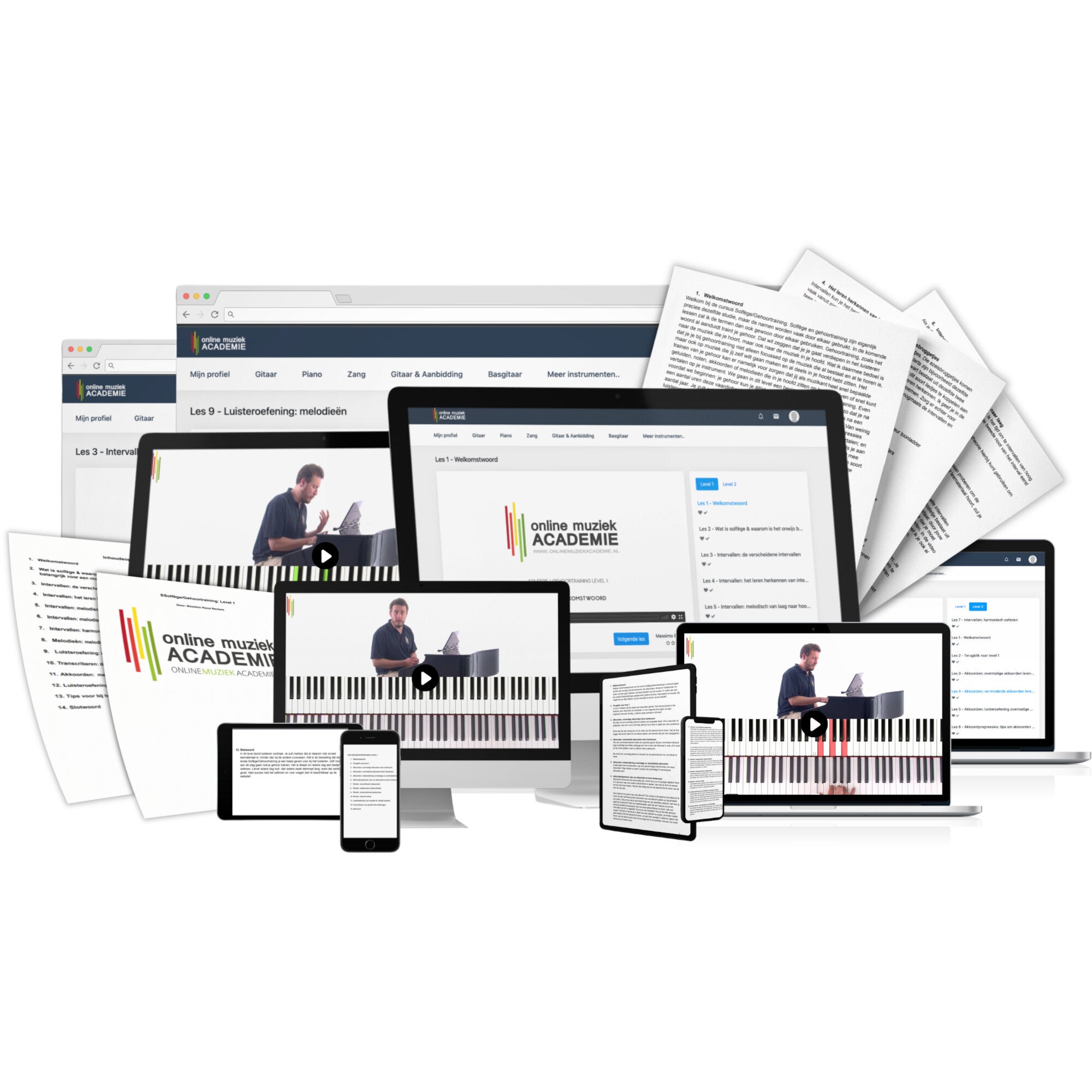 Online Muziek Academie Cursus Solfege/gehoortraining (40 lessen)