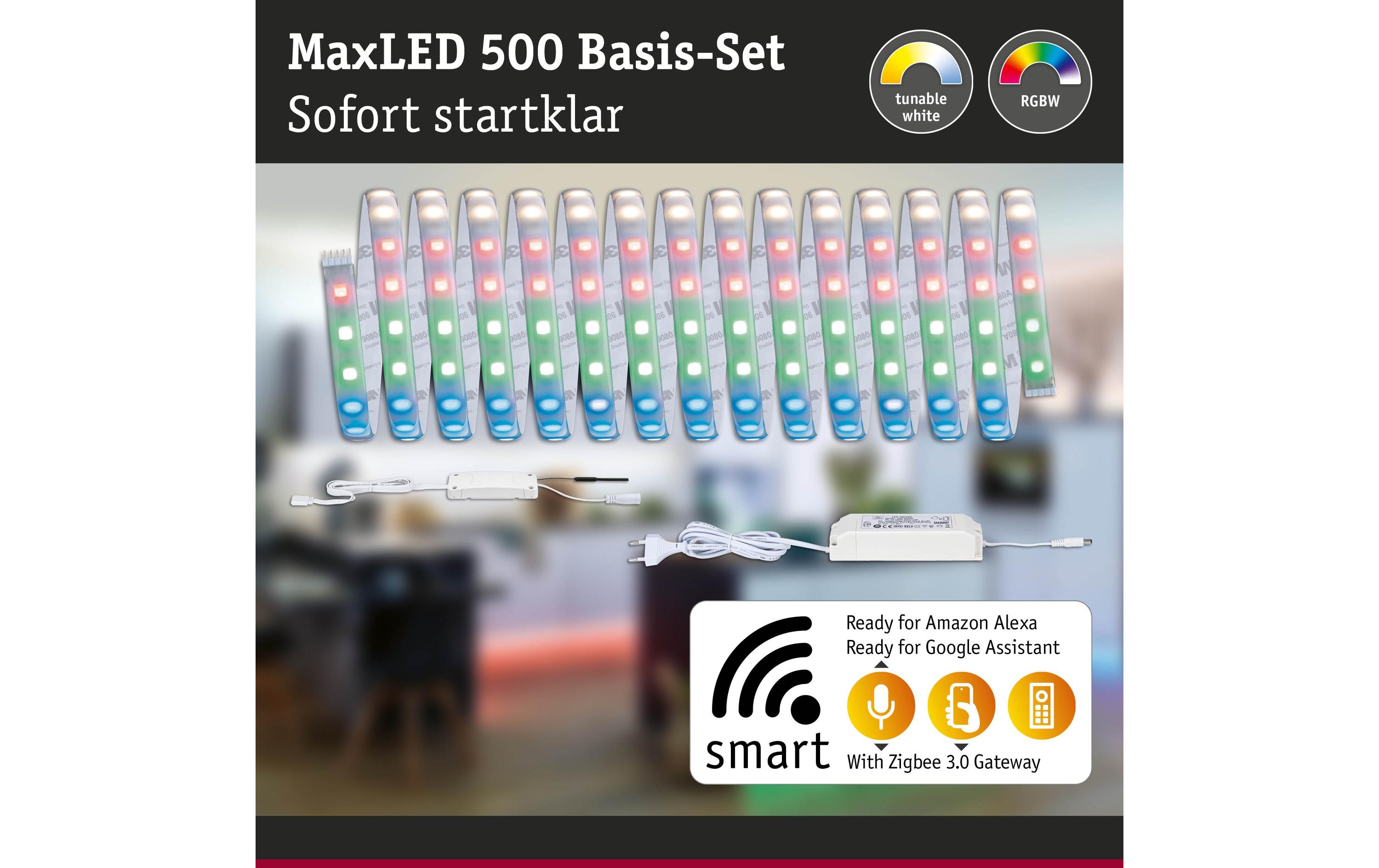 LED Stripe RGBW Coated Basic Set Zigbee 3.0, 5 m<br>LED-Leuchtstreifen-Set