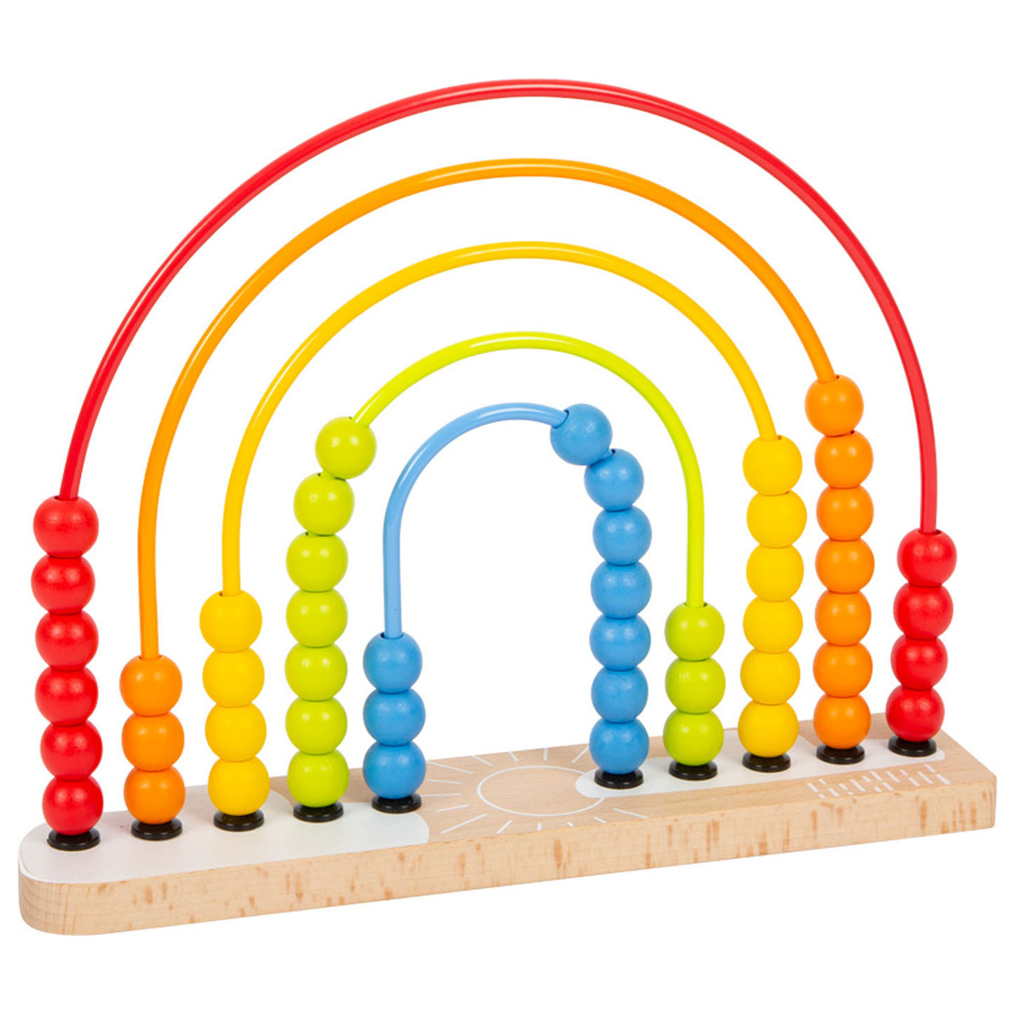 Small Foot-Houten Motoriekspiraal Regenboog