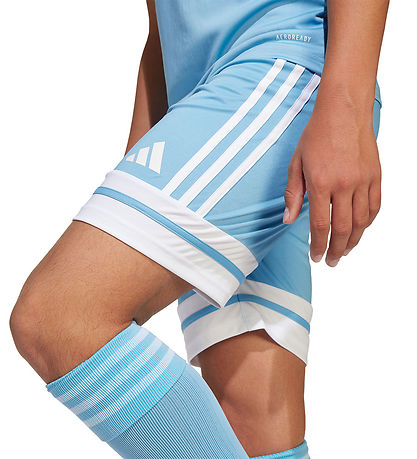 adidas Performance Sportshorts - SQUA25 - Hellblau/Weiß