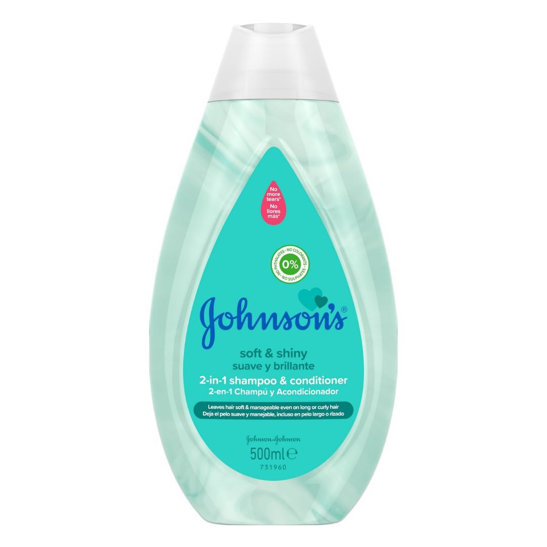 JOHNSON'S BABY  Champô e Condicionador 2 em 1 Suave e Brilhante - 500ml