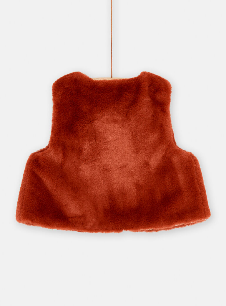 Gilet sans manches caramel
