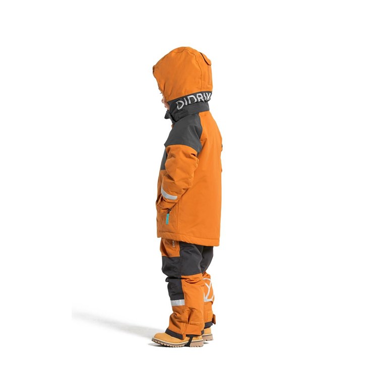 Didriksons Lun 3 Jacket Kids Burnt Glow