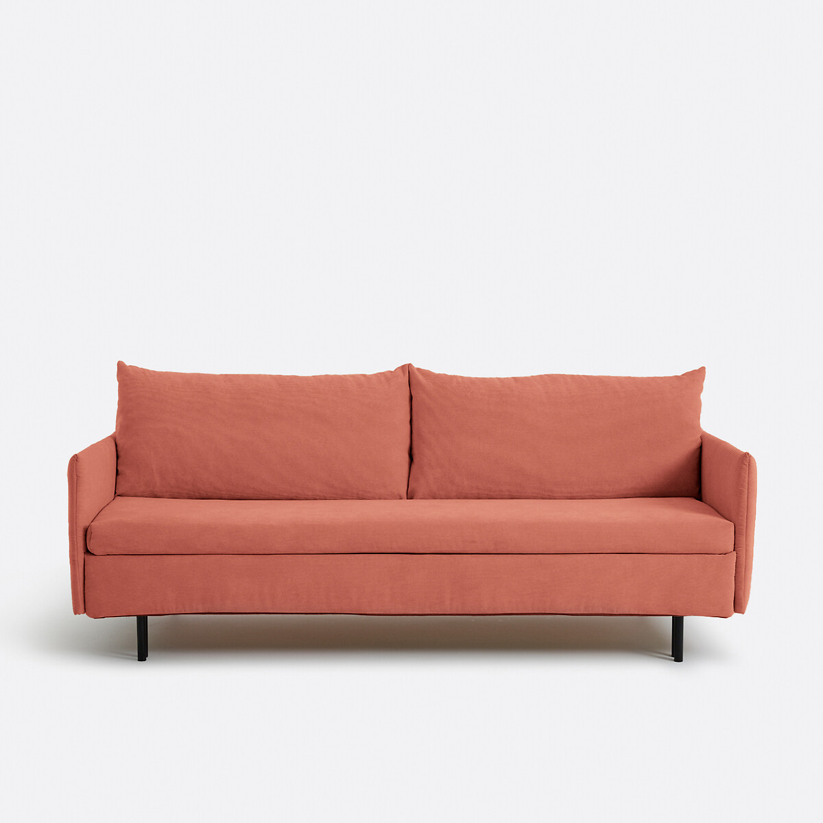 LA REDOUTE INTERIEURS<br>Sofá-cama de veludo cotelê fino, ZOFT
