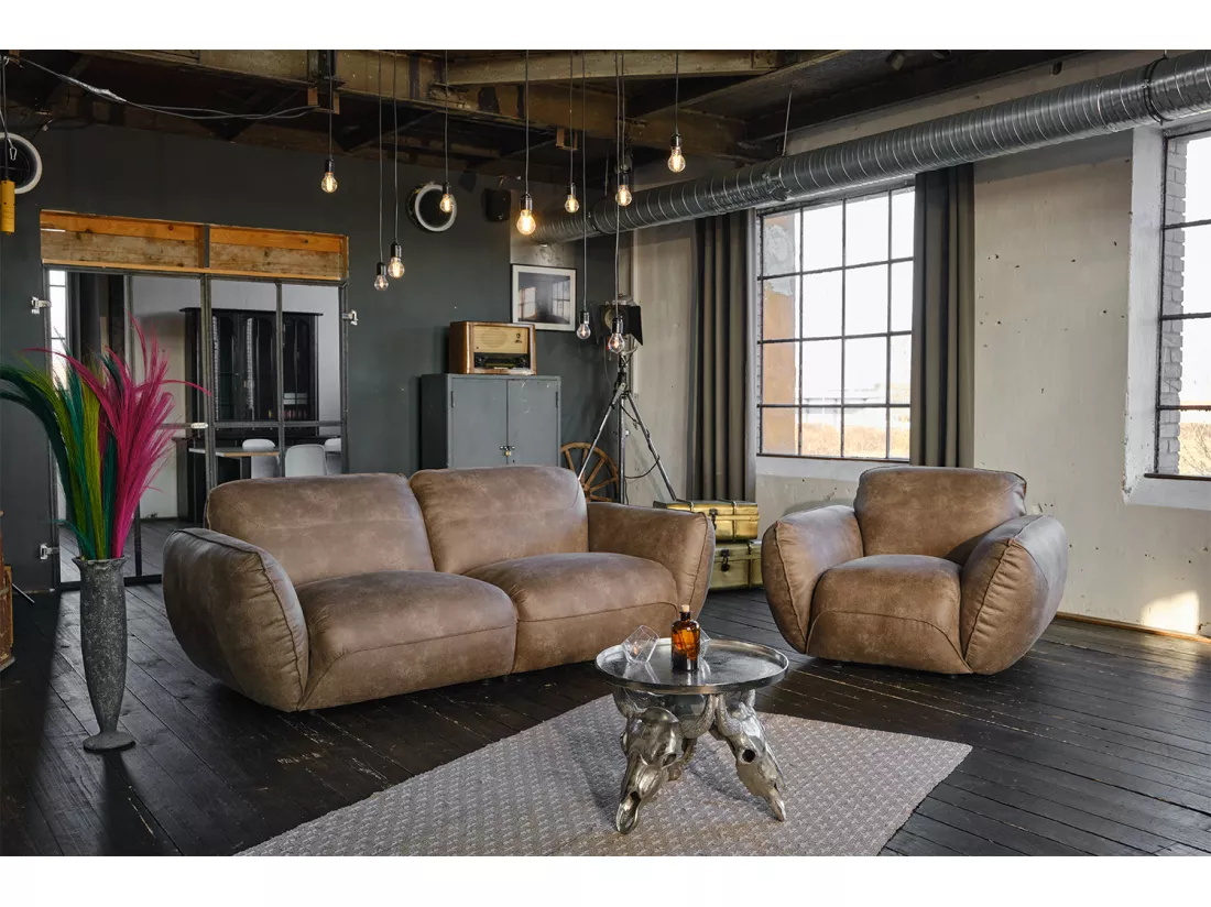 Fauteuil - Noir cuir - DAVITO