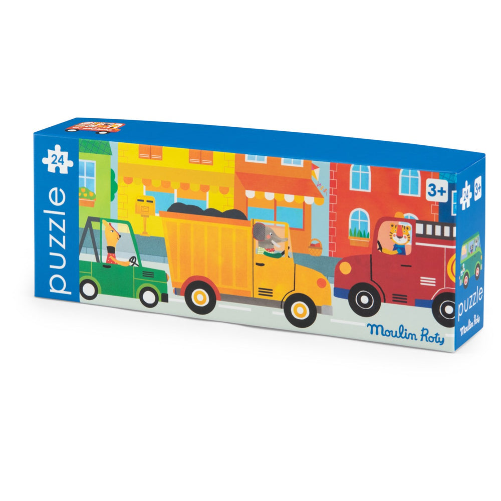 Køb Moulin Roty Puslespil 24 Brk - Biler - Les Popipop