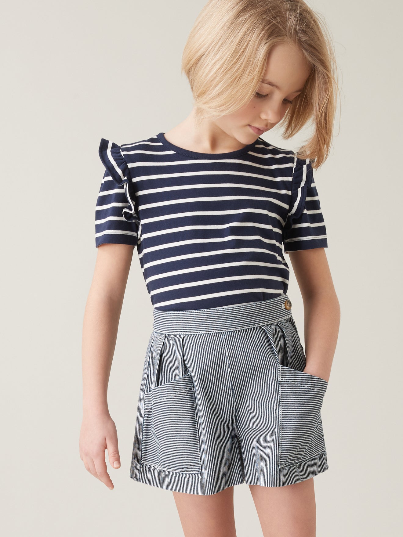 T-shirt rayé Fille - Coton Bio