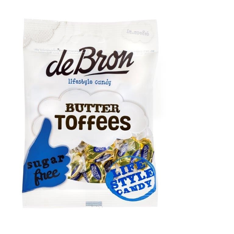De Bron Buttertoffee suikervrij 100gr