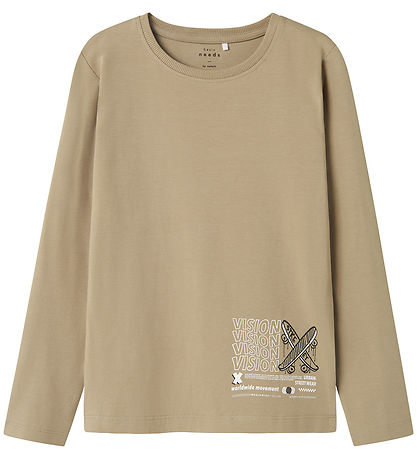 Name It Bluse - NkmVuX - WeatheRød Teak/Vision