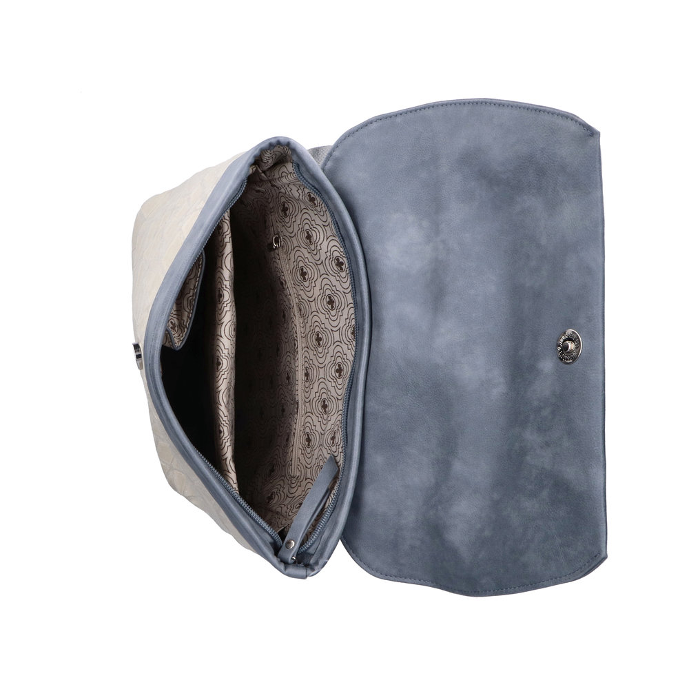 Rieker Rucksack grau weiss/weiss kombi