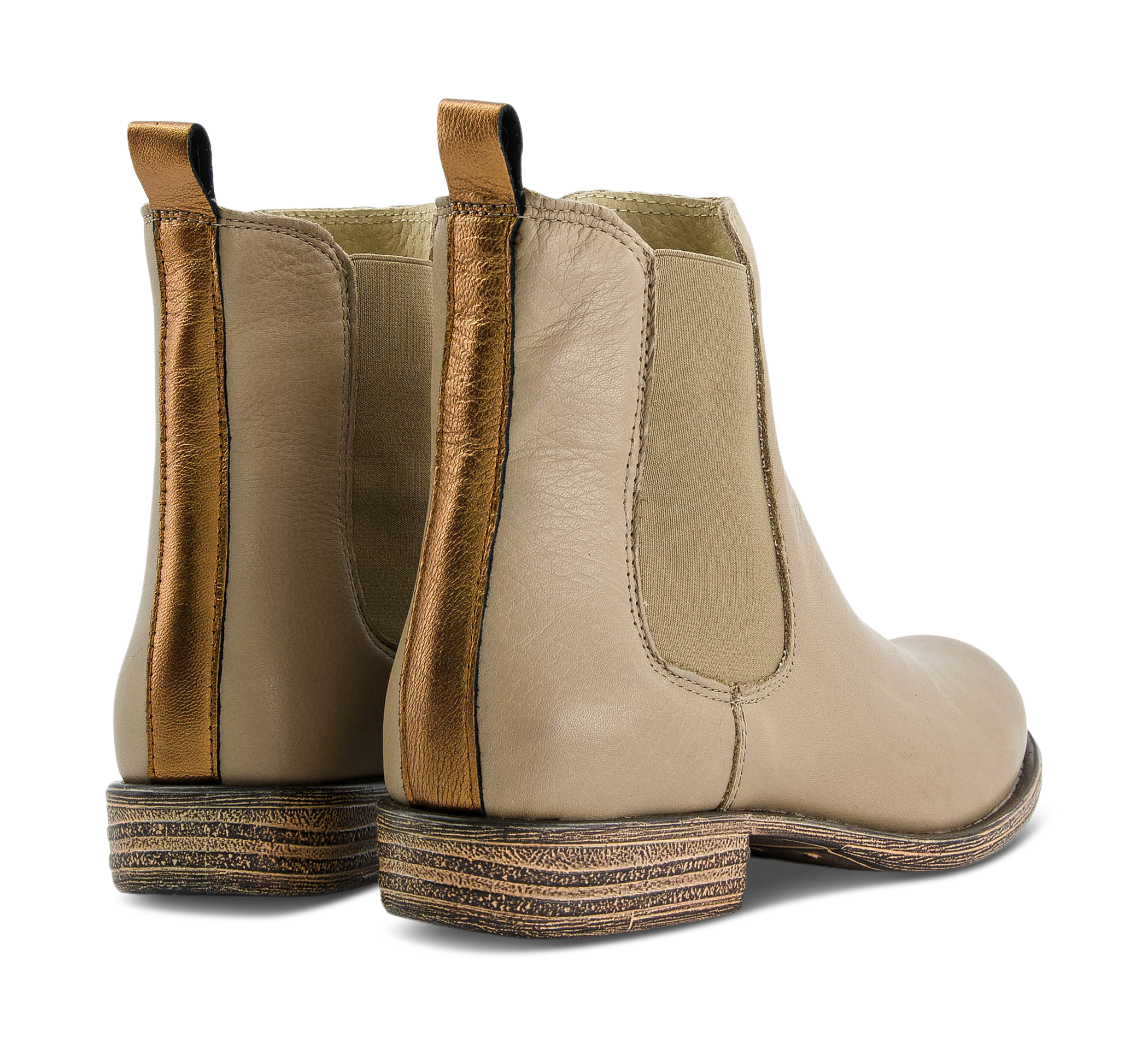 1874 by Walder Chelsea Boots beige/taupegrau