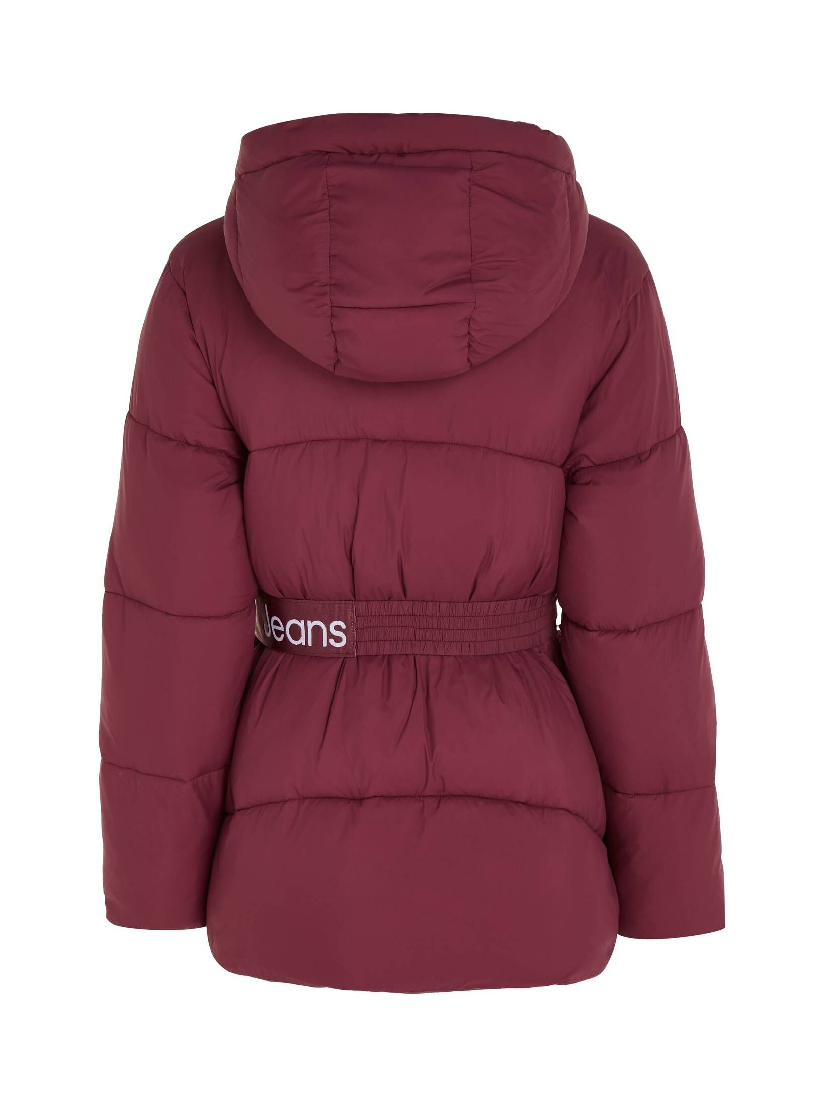 CALVIN KLEIN JEANS| Damen Steppjacke LOGO BELT SHORT PUFFER