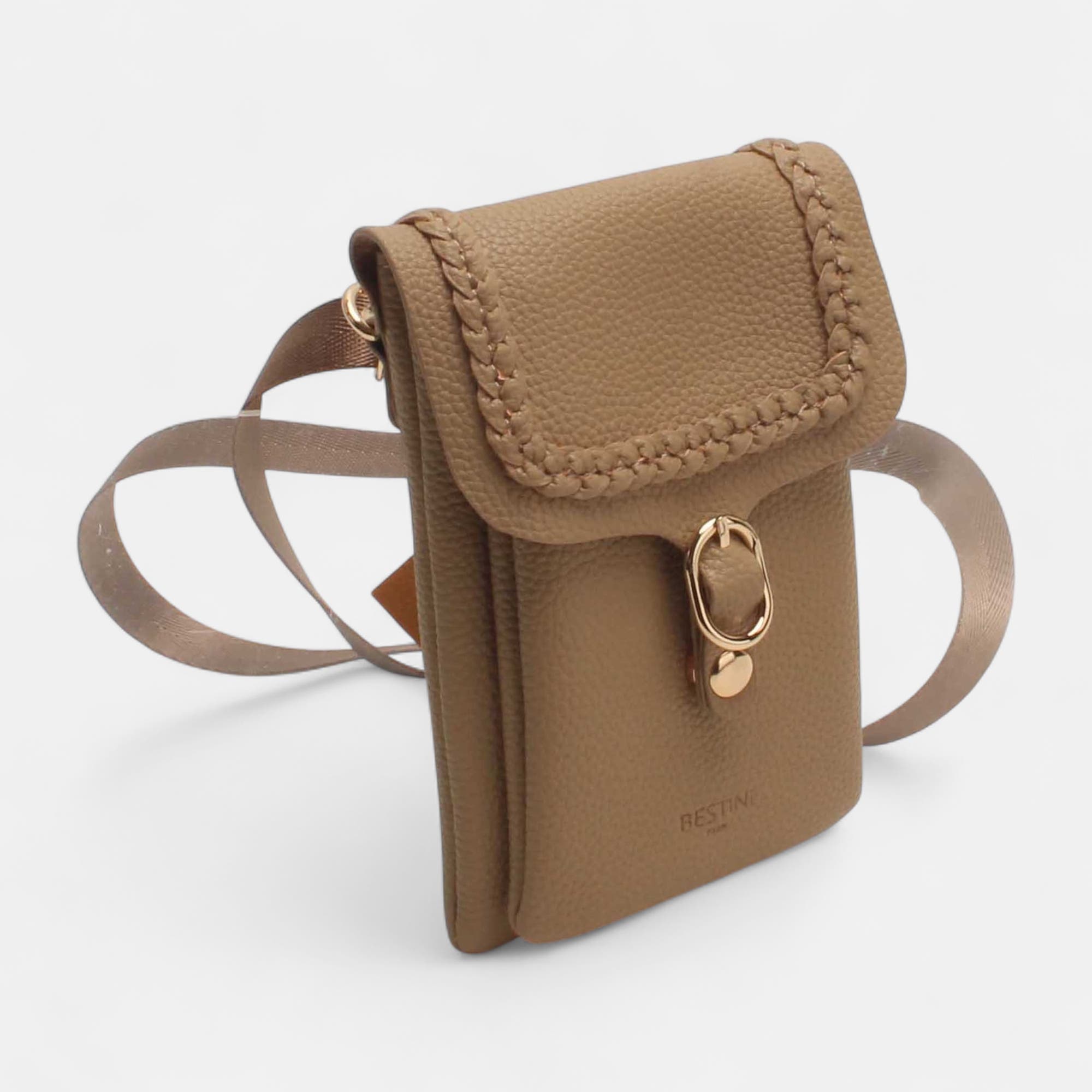Pochette pour téléphone taupe