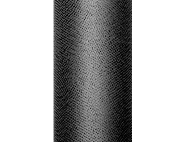 Zwarte Tule Rol 15cm 9m