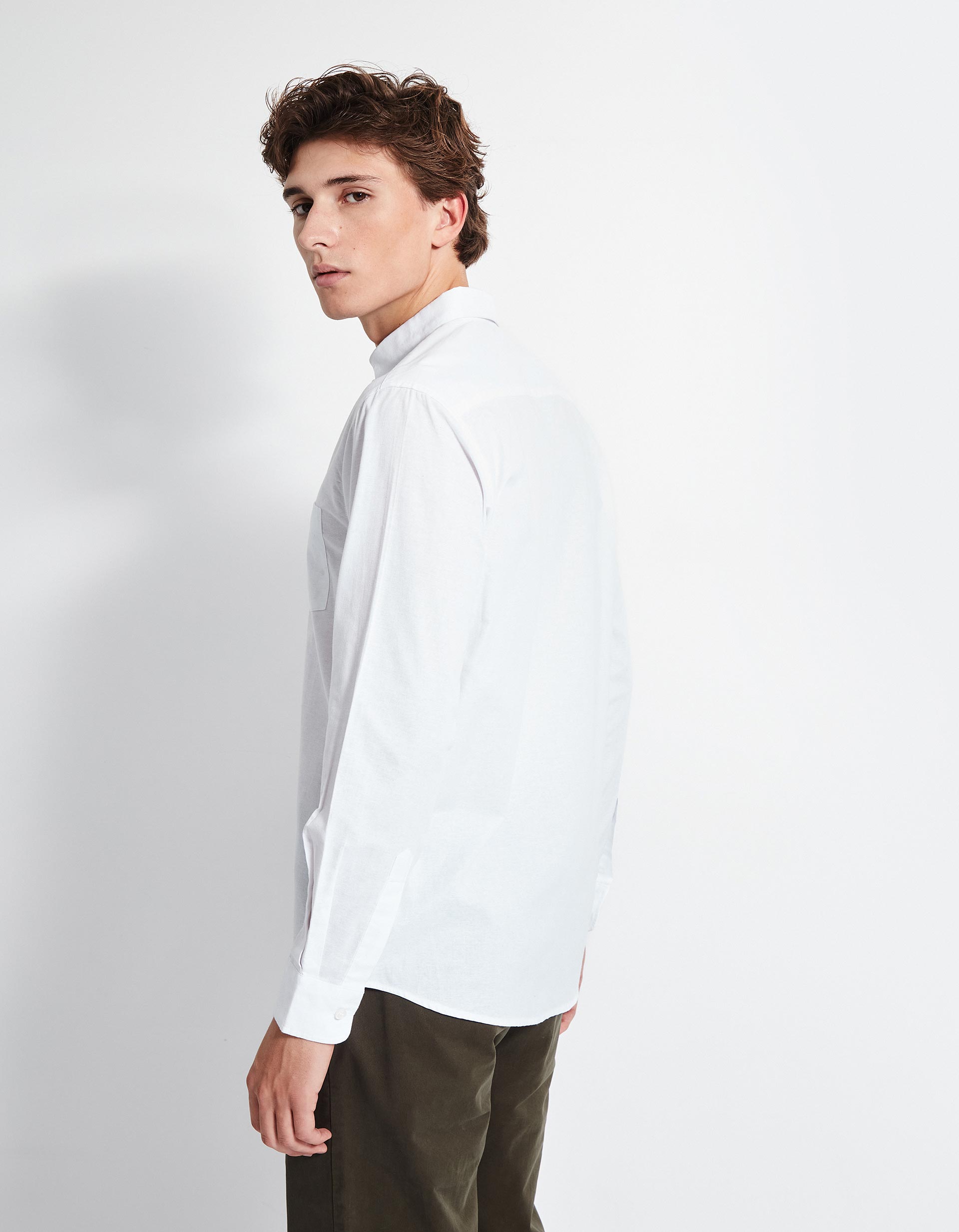 Camisa, Homem, Branco