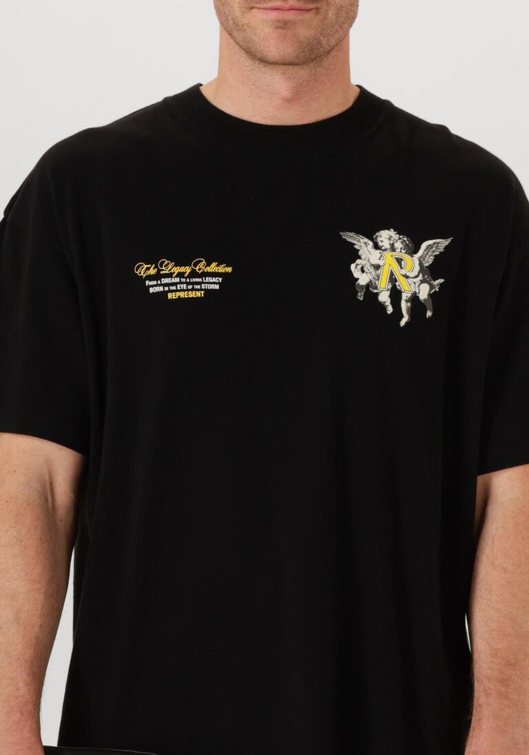 zwarte represent t-shirt legacy cherubs t shirt