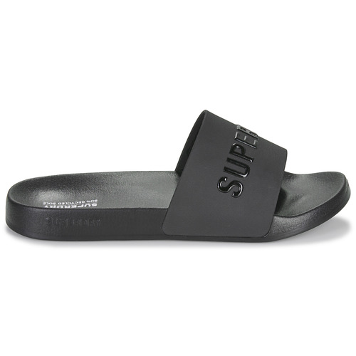 Superdry - Sandales De Piscine À Logo Véganes - Noir