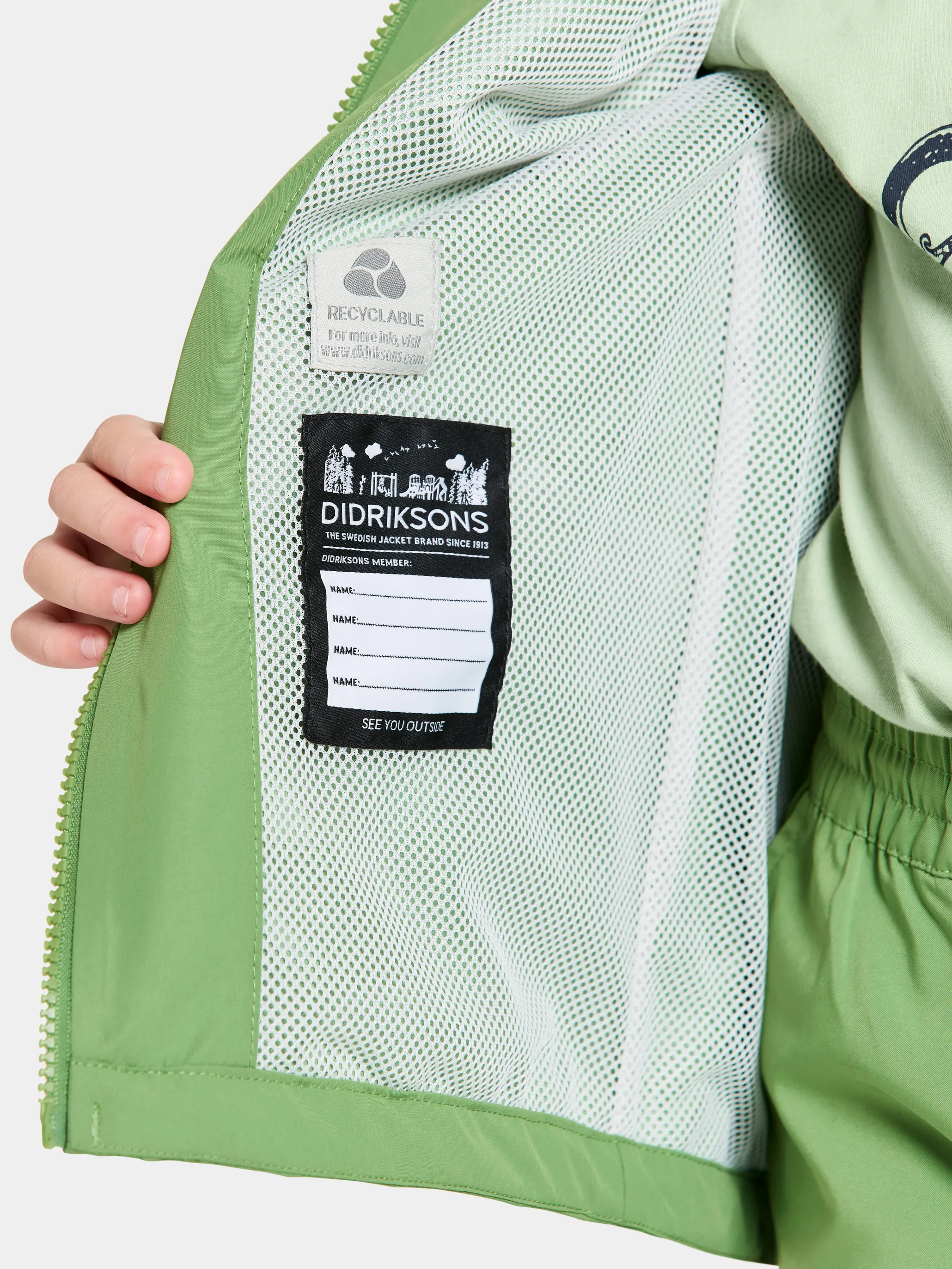 Didriksons Norma Kids Jkt 3 Algae Green