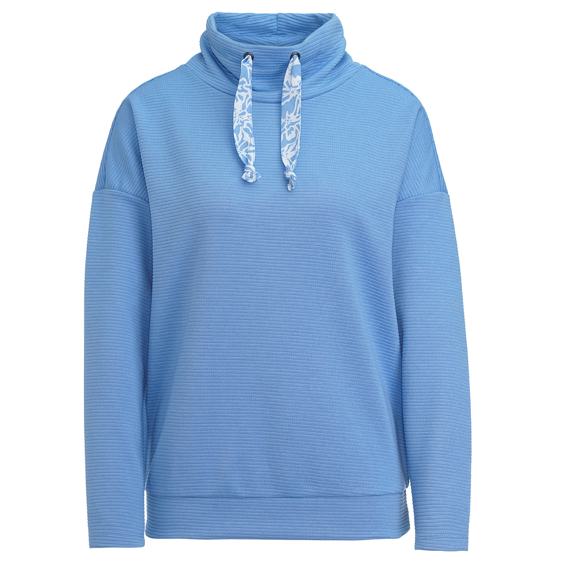 Gina Benotti Damen Sweatshirt mit Stehkragen hellblau