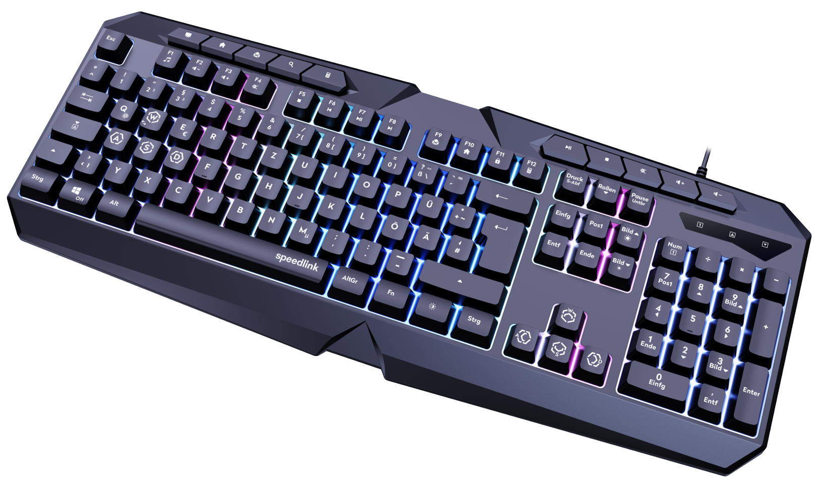 Speedlink - LUDICIUM RGB Rainbow Gaming Keyboard, black - US Layout