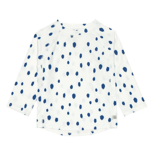 T-shirt manches longues pois 7-12 mois - Bleu/Nature - LASSIG