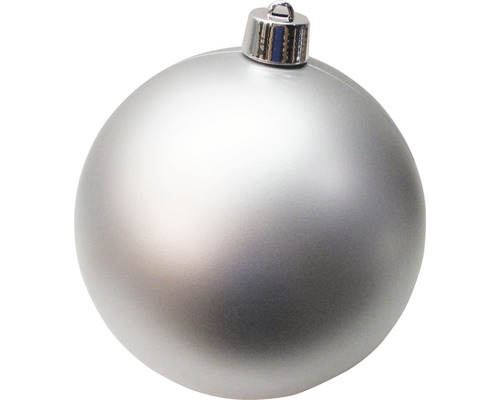 Grote XXL kerstboombal Lafiora Ø 30 cm mat zilver